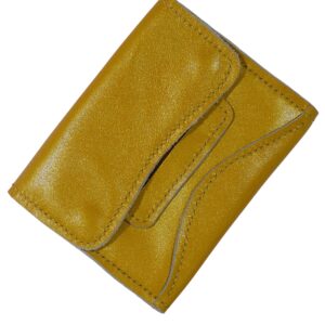 Blague à tabac en cuir Jaune Or