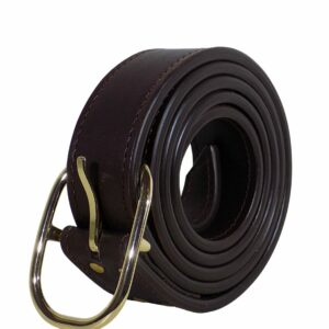 Ceinture en cuir de Veau lisse Marron