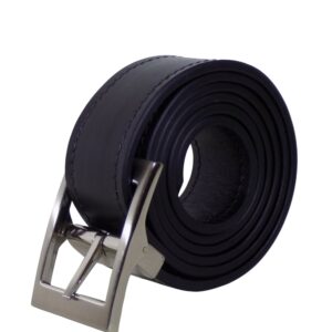 Ceinture en cuir de Veau Noir brillant