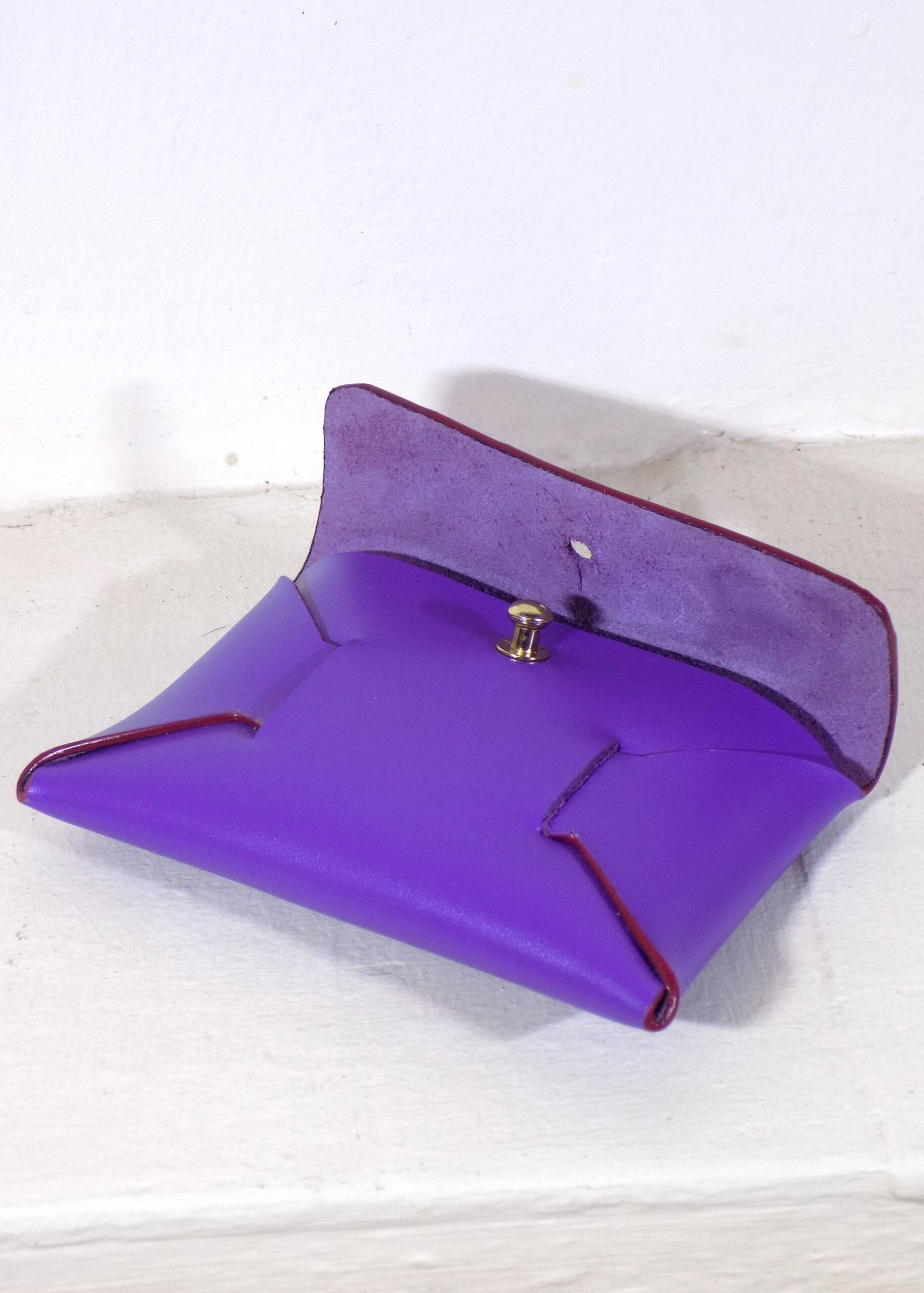 Porte-cartes Pliage Violet ouvert
