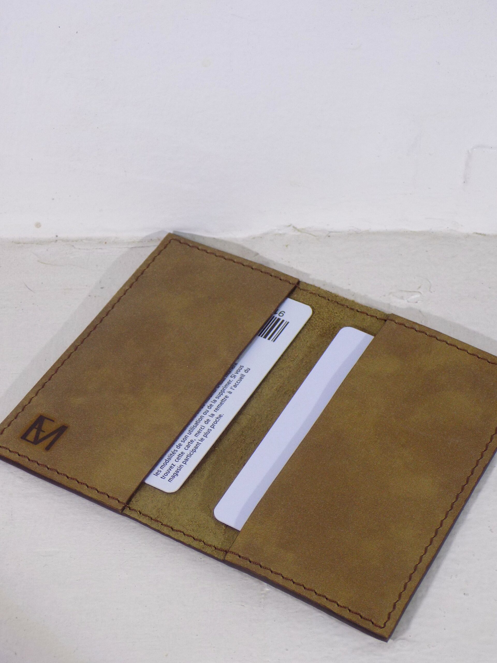 Porte-cartes simple Noisette avec cartes