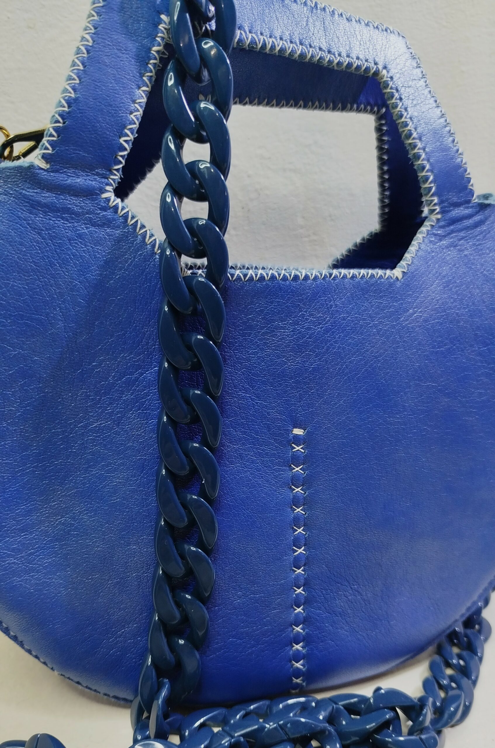 Sac à main Varsovie bleu détails