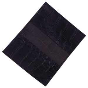 Porte-cartes imitation croco chocolat