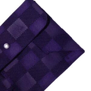 Porte-cartes pliage Aubergine