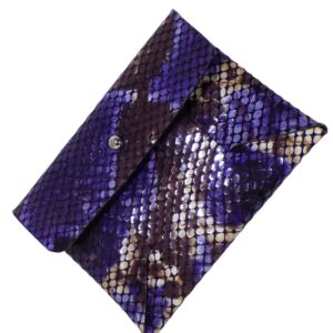 Porte-cartes Pliage Imitation serpent violet