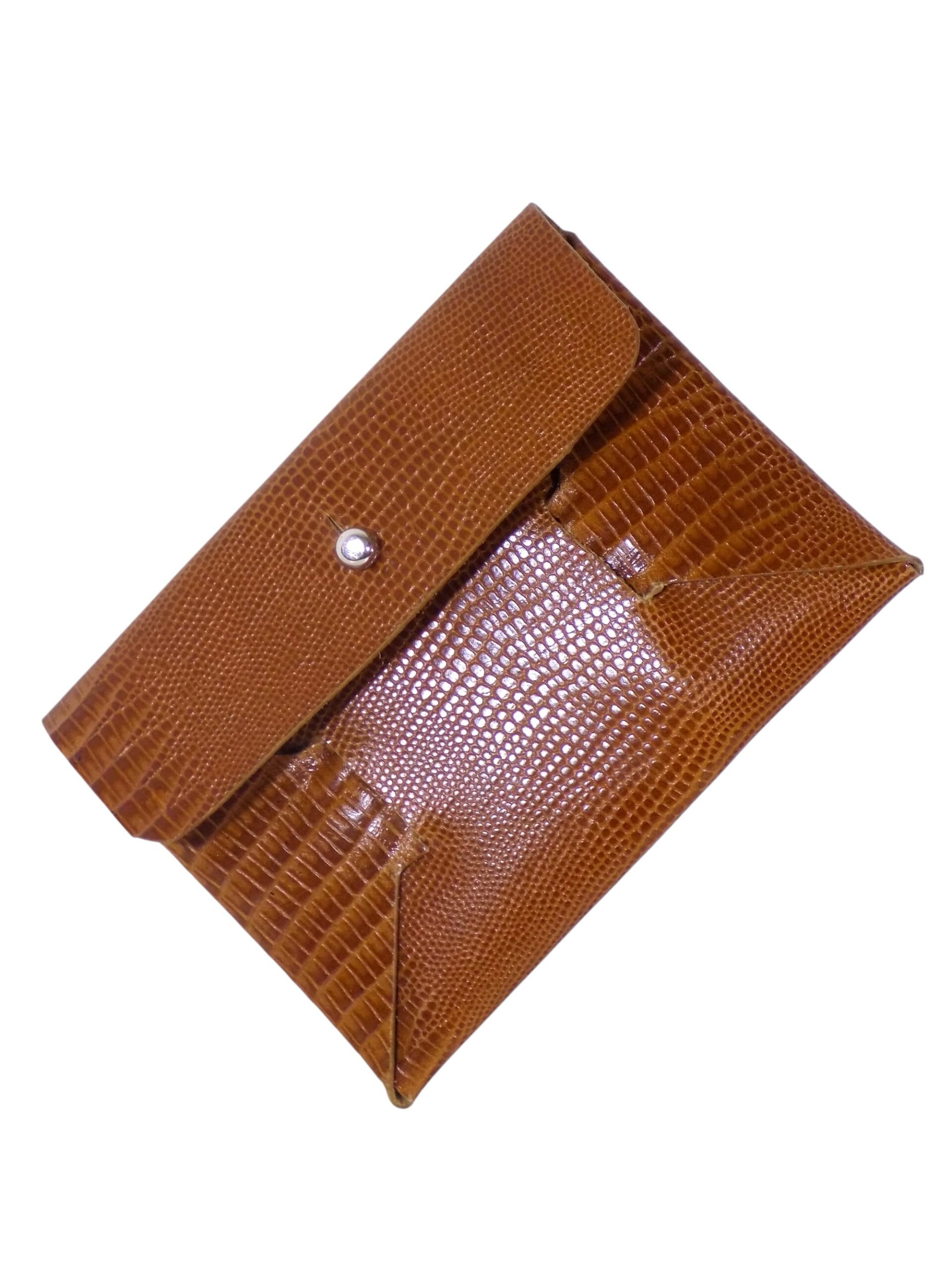 Porte-cartes Pliage Imitation Lézard