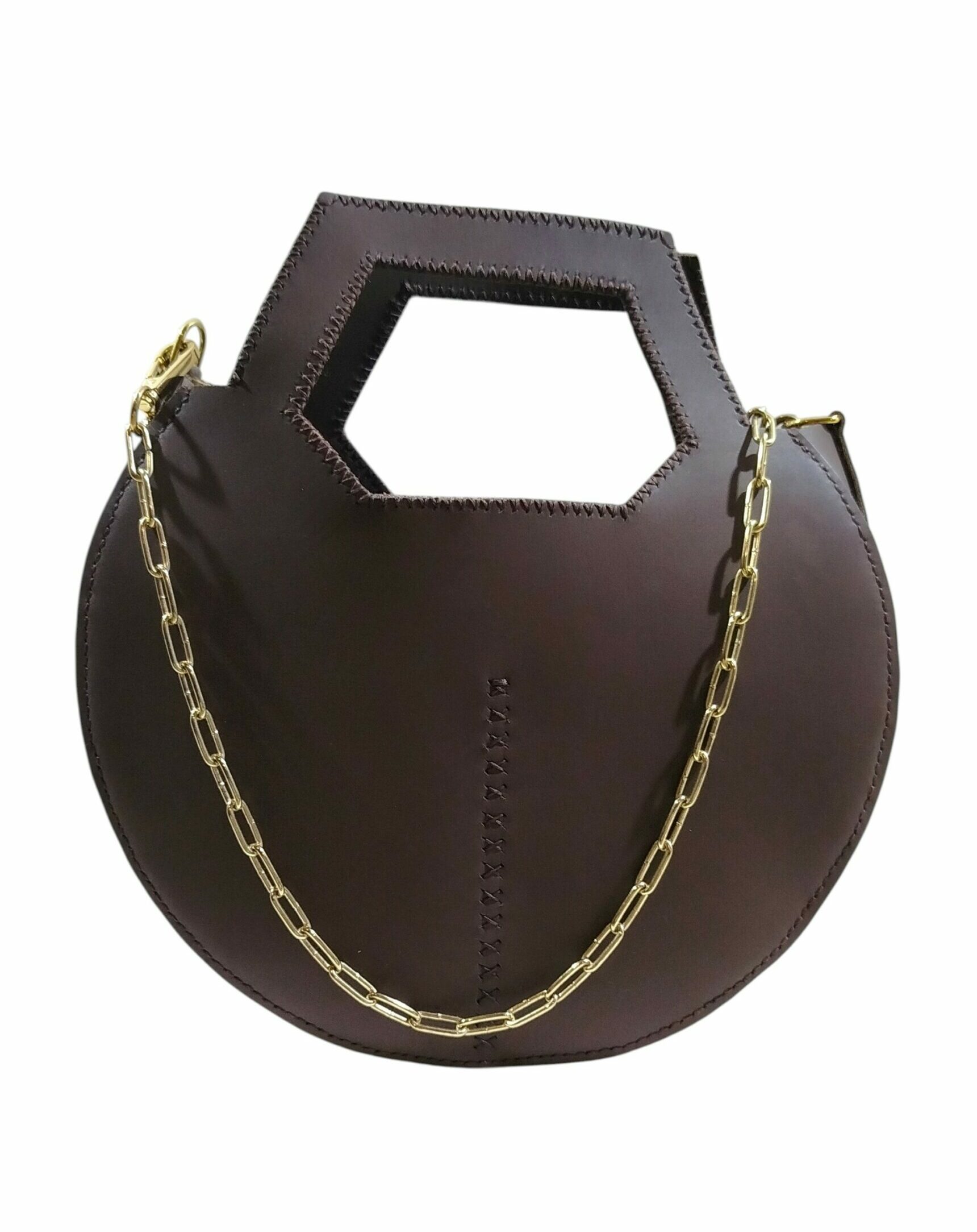 Sac VARSOVIE en cuir Marron brut